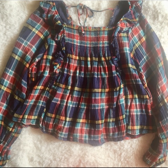 Free People Siena Plaid Pullover - Picture 4 of 7